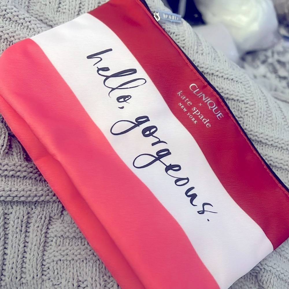 Kate Spade and Clinique Limited Edition “Hello Gorgeous” Cosmetic Bag